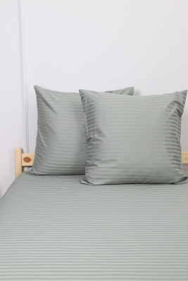 Наволочка из страйп-сатина Комфорт фисташковый